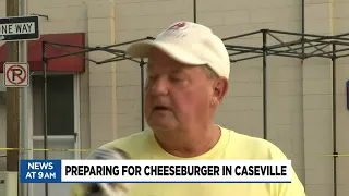 Preparing for Cheeseburger in Caseville
