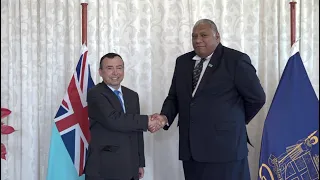 Fijian President receives the Presentation of Credential by the Ambassador of Chile