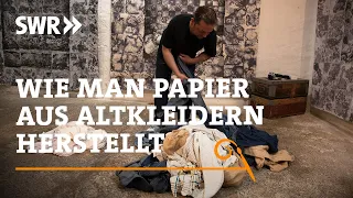 How to make paper from old clothes | SWR Handwerkskunst