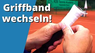 Tennis Griffband wechseln - Griffband richtig wickeln