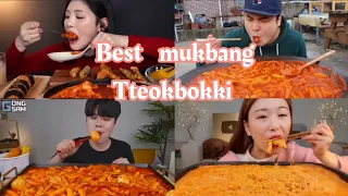 MUKBANG ASMR WITH TTEOKBOKKI 😋 cheese ASMR EATING COMPILATION