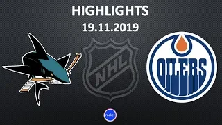 САН-ХОСЕ - ЭДМОНТОН обзор матча 19.11.19 | SAN-JOSE vs EDMONTON Highlights