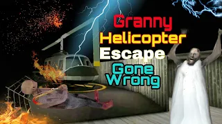 Granny 2 Helicopter🚁 Escape | Gone Wrong | Wait For End😂 #granny #shorts #goldydastan