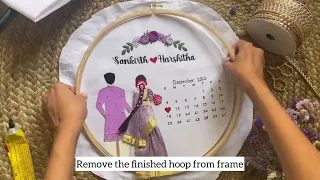 Handmade Wedding Embroidery Hoop Packaging | Knot Your Type | Embroidery