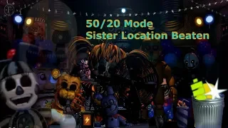 50/20 Sister Location Beat - No Power Ups - Ultimate Custom Night (FNAF)