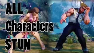 STREET FIGHTER  5  ALL  CHARACTERS + GUILE  STUN 1080P Full HD 60fps