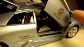 1:18 lamborghini police car with lights