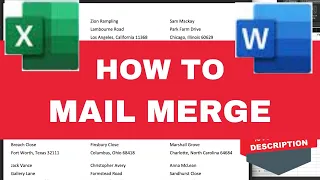 How to Mail Merge Address Labels for Office Word 365