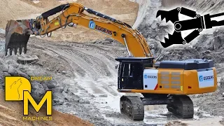 Amazing demolition project in shipyard #4 Caterpillar 352F & Hitachi Zaxis 350 excavator