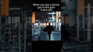 when you see a skinny guy training abs | nattysoon | #gym #motivation #shorts