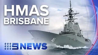 One of the world’s most advanced warships arrives in Brisbane | Nine News Australia