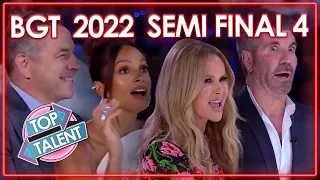 ALL 2022 BRITAIN'S GOT TALENT SEMI FINAL EPISODE 4 | Top Talent