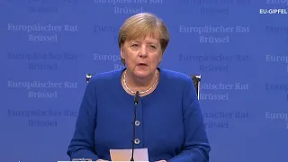 Brexit: Pressekonferenz von Kanzlerin Merkel in Brüssel