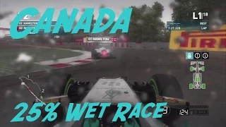 F1 2014 - Gameplay Canada - 25% Wet Race