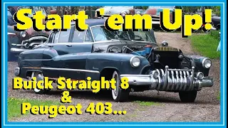 Let's Fire Up the 1950 Buick Roadmaster and the 1960 Peugeot 403! Will They Still Run?