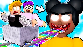 ROBLOX CART RIDE INTO AMANDA THE ADVENTURER!? (We Used ADMIN COMMANDS!?)