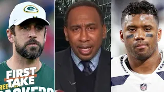 Stephen A. picks that 'baaad man' Aaron Rodgers over Russell Wilson in the NFC | First Take