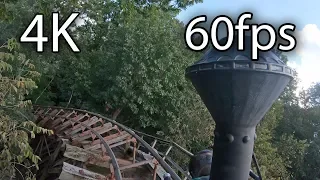 Thunderation front seat on-ride 4K POV @60fps Silver Dollar City