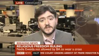 ECHR Ruling on 'Christian Persecution' - Andrew Copson Interview on BBC News