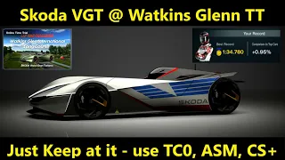 GT7 Watkins Glen Skoda VGT Time Trial fastest How to Gold Update 1 46