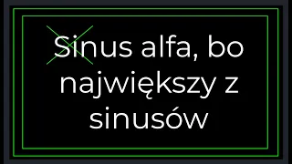 Trygonometria - zadanie z tożsamości trygonometycznych - Oblicz tangens konta alfa - rozwiązanie