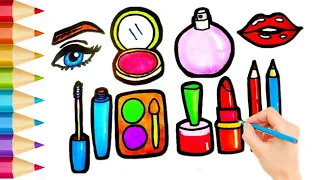 Makeup drawing, Painting, Coloring For Kids,Toddlers