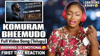 KOMURAM BHEEMUDO 🇮🇳 (Full Video Song) - RRR - NTR, Ram Charan | M M Kreem | SS Rajamouli | REACTION😱