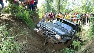 Тяжелый OFF ROAD Jeep Cherokee (XJ) и КОТЛЕТА из ГЕЛИКА RFC-BUKOVINA 2019 день-3 часть-4