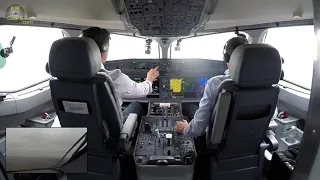 Super modern Airbus A220-300 Cockpit: Captain Pauls' Delivery Flight Takeoff  [AirClips]