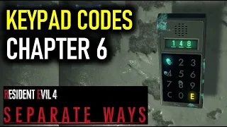 All Keypad Code Puzzles | Separate Ways: Chapter 6 | Resident Evil 4 DLC (RE4)