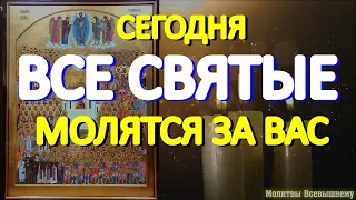 Сегодня все Святые молятся за Вас. Просите о любой помощи. У молитвы невероятная сила