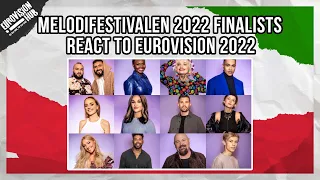 Melodifestivalen 2022 Finalists React to Eurovision 2022