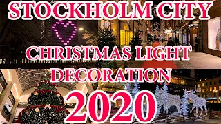 STOCKHOLM CITY Christmas Light Decoration 2020 4K