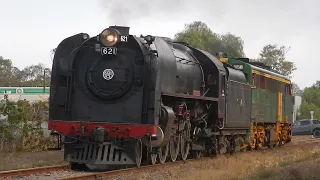 621 Runs for the First time in over a Year! SteamRanger 621 Test run to Strath - 15 May 2024