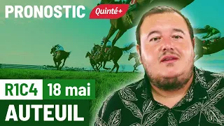Pronostic PMU Quinté Flash à Auteuil, R1C4 du 18 mai 2024