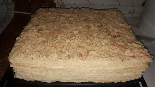 Торт Наполеон / Og'izda Eriydigan Va Barakali NAPOLEON TORT Tayyorlash / NAPOLEON Cake Recipe.