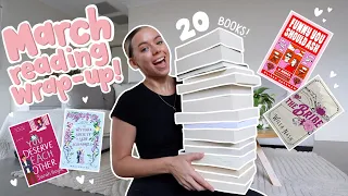 march reading wrap up (20 books!) 📖 in my reading era 🤓