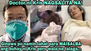 Doctor ni Kris, INAMING KRITIKAL ang nangyari bago mabawian ng buhay si Kris!