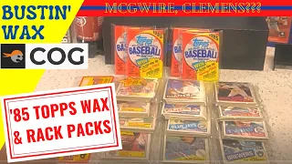 85 Topps Pack Opening.  Looking to pull our first McGwire USA rookie!