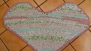 Rag Rug Heart and Border (Parts 1-4)