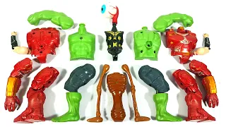 Assemble Toys Thor vs Siren Head vs iron Buster vs Hulk Smash Avengers Marvel Story