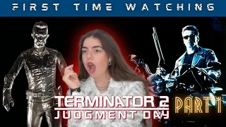 There's another one!! TERMINATOR 2: Judgment Day - Girlfriend First Time Watching | Reaction (1/2)