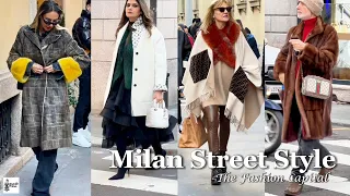 Everyday Elegance in Milan | Stylish Italian Outfit and Fashionable Looks for Winter | Milan 2024