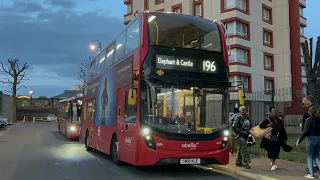 FRV. Abellio London Route 196. Norwood Junction - Elephant & Castle. E400 MMC Hybrid 2614 (SN18 KLE)