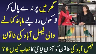 Ghar Me Love Birds Pal Kar Lakho Rupaye Mahana Kamane Wali Khatoon | Love Bird Business In Pakistan