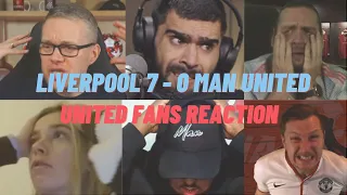 BEST COMPILATION |  LIVERPOOL 7 - 0 MAN UNITED PART 1 | LIVE WATCHALONG REACTIONS  | MUFC FANS