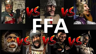 LIONHEART VS SHERIFF VS PHILIPP VS MARSHALL VS SULTAN VS SNAKE VS RAT | Stronghold Crusader