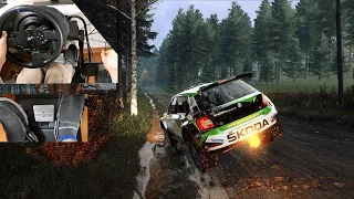 DiRT Rally 2.0 - Thrustmaster T300RS + TH8A Maximum Attack Gameplay | Skoda Fabia R5