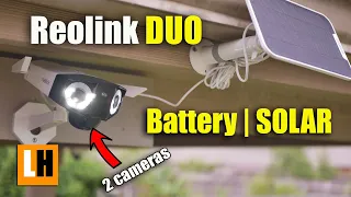 Reolink Duo Battery Solar - Features, Unboxing, Install, Testing - Detection Issue?