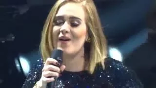 Adele Gets Emotional at Staples Night 7! Rolling in the Deep 8-20-16